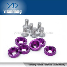 colored round flat aluminium washer